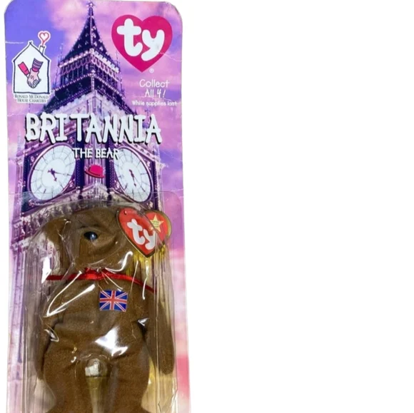 Rare retired in BOX Vintage Ty McDonald's Britannia with errors
